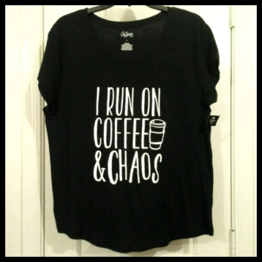 A Black & White Graphic Color Shirt.